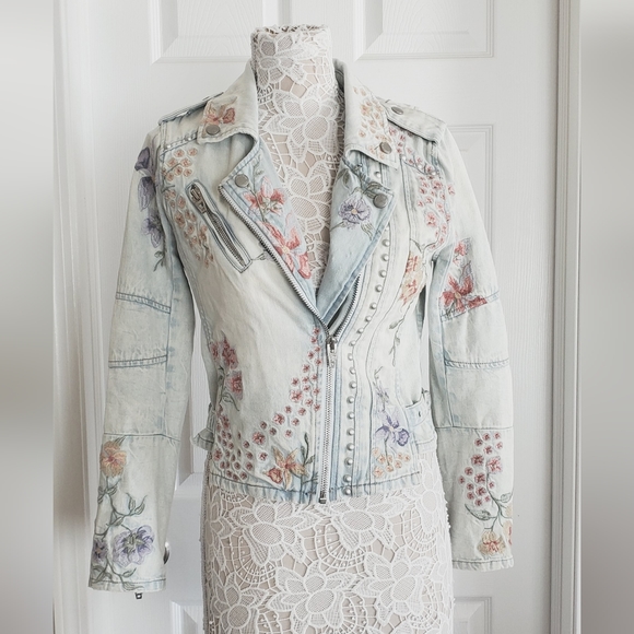 Blank NYC Jackets & Blazers - BlankNYC Embroidered Jean Jacket71923